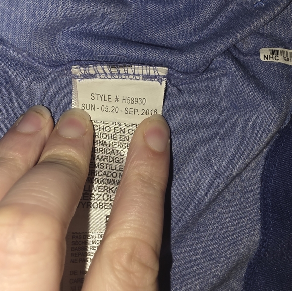 Marmot Allie Long Sleeve Top Size M Blue Ombre - Picture 7 of 9